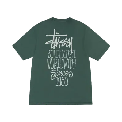 Stussy Built Tough Tee Pigment Dyed "Forest"