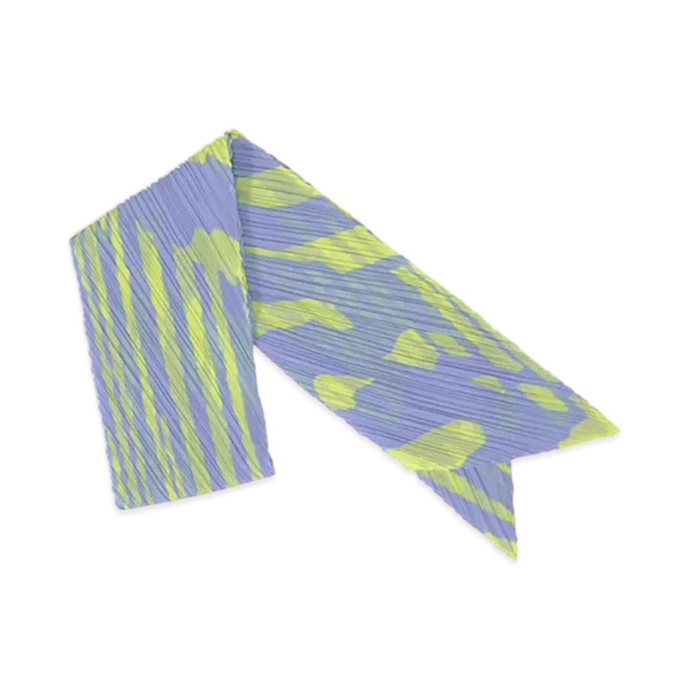 PLEATS PLEASE ISSEY MIYAKE Refraction Scarf "Light Blue"