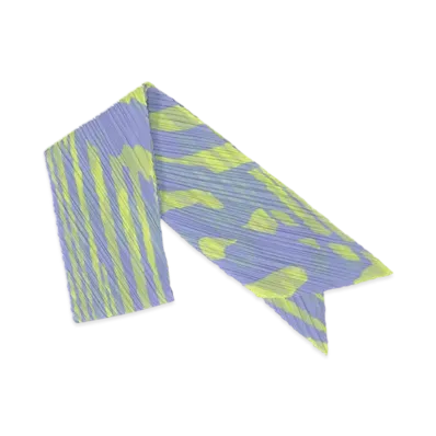 PLEATS PLEASE ISSEY MIYAKE Refraction Scarf "Light Blue"