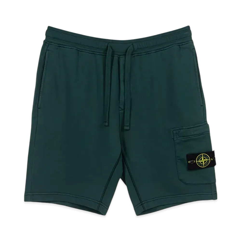 Stone Island 64651 Fleece Bermuda Shorts - 23SS "Bottle Green"