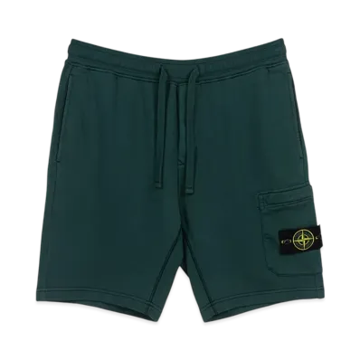 Stone Island 64651 Fleece Bermuda Shorts - 23SS "Bottle Green"