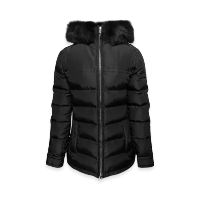 PRADA Triangle Logo Hoodie Padded Jacket "Black"