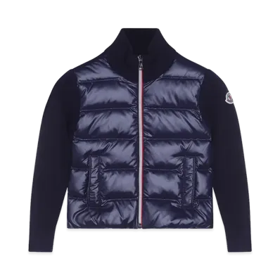 MONCLER Kids Tricot Cardigan "Dark Blue"