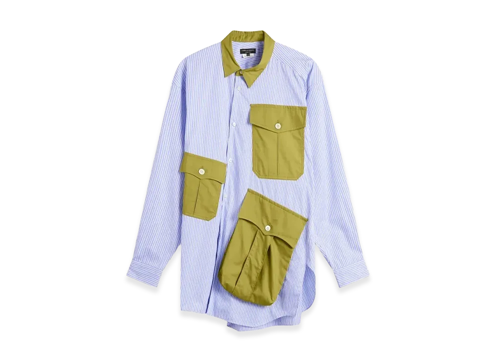 COMME des GARCONS HOMME PLUS Stripe Twist Shirt With Pocket 