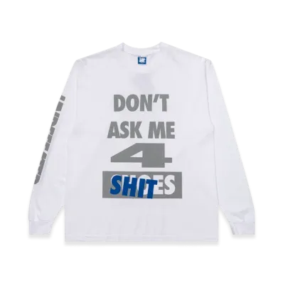 UNDEFEATED Don't Ask L/S Tee "White"