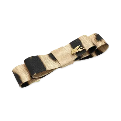 ETRO Women's Bow Hair Clip Barrette "Brown Multi"