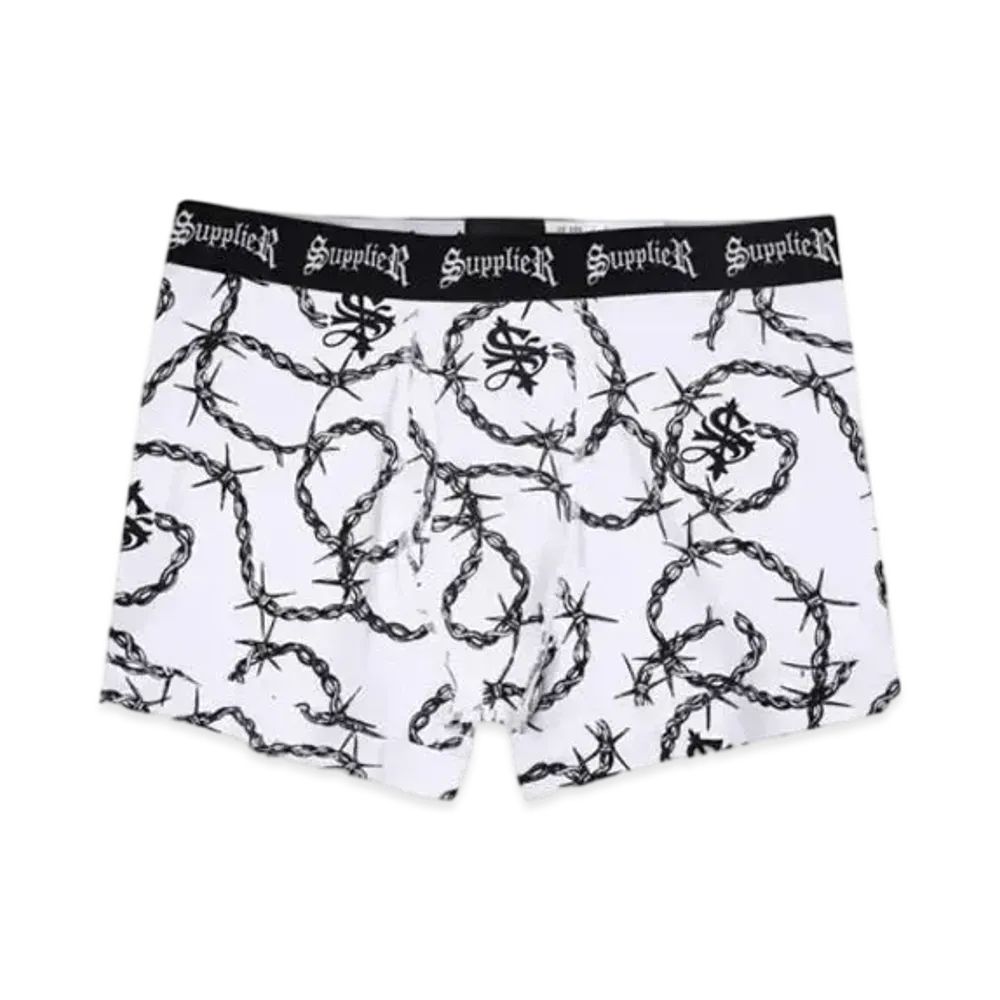 SUPPLIER Chain Cross Boxer Shorts 2Pac "White"