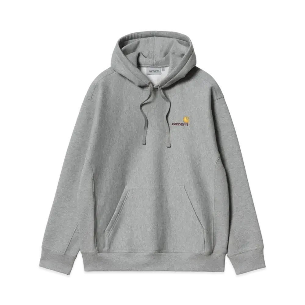 Carhartt Hooded American Script Sweatshirt "Grey Heather"