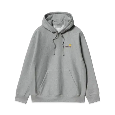 Carhartt Hooded American Script Sweatshirt "Grey Heather"