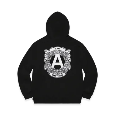 Supreme Anti Hooded Sweatshirt "Black"
