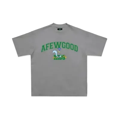 A FEW GOOD KIDS Bird College Logo Tee "Grey"