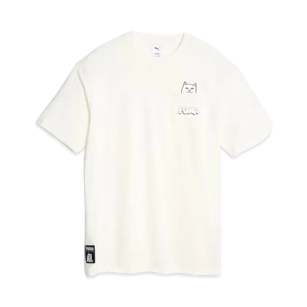 PUMA x RIPNDIP Pocket T-Shirt "Warm White"