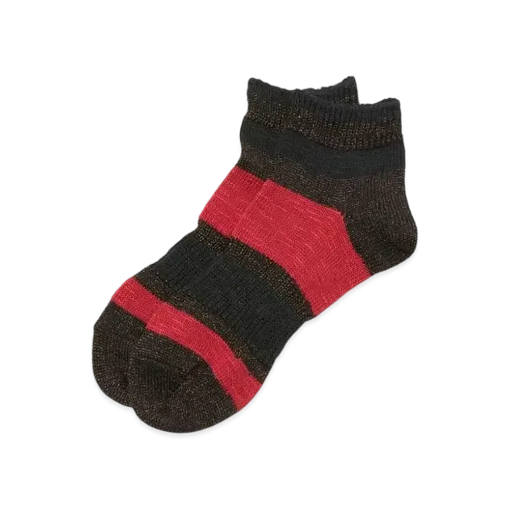 kolor 21SCM-A06508-B Socks "Red Orange"