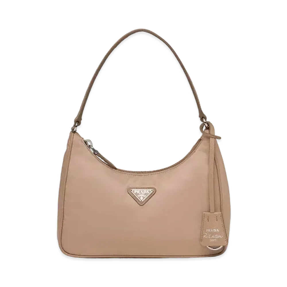 PRADA Re-Edition 2005 Re-Nylon Mini Bag "Beige Pink"