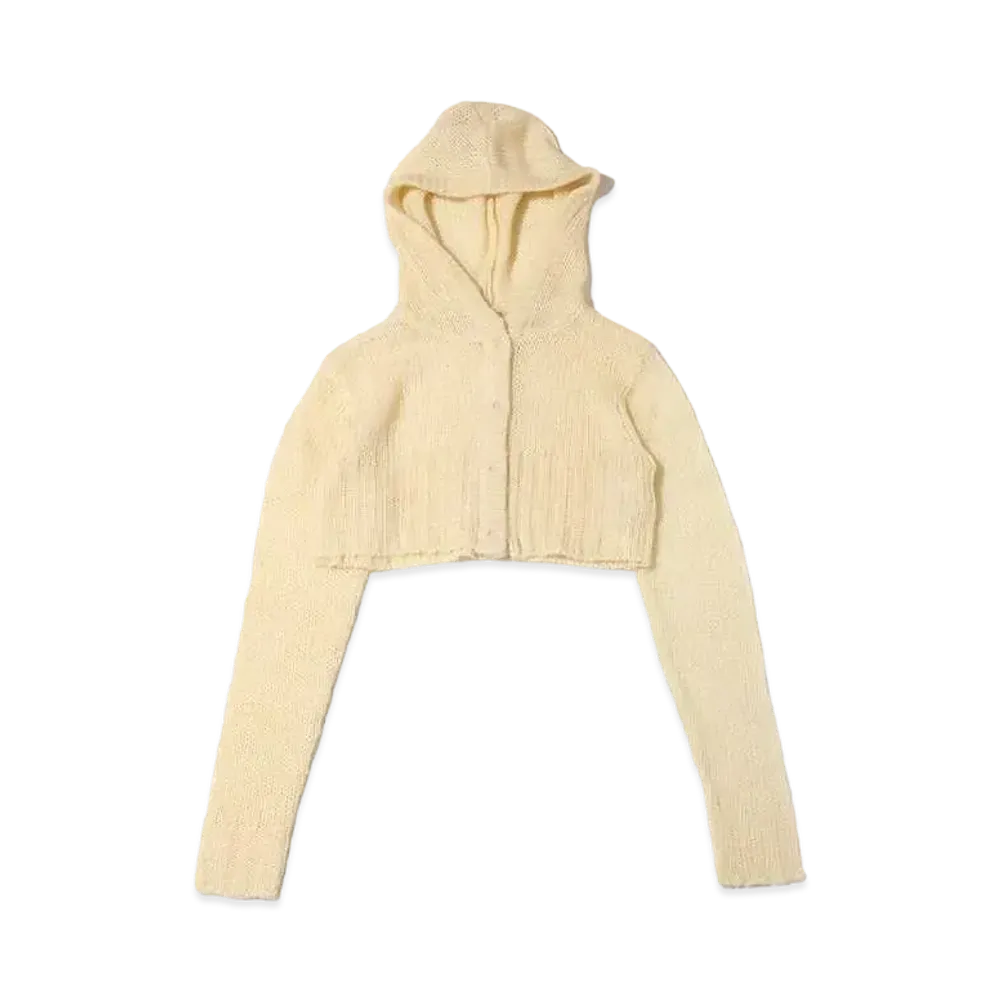 atmos pink Sukasiami Short Hoodie "Ivory"
