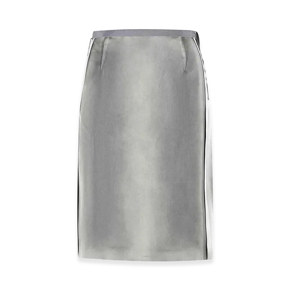 Maison Margiela Women's Viscose Midi Skirt "Gray"