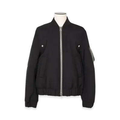 sacai Suiting Bonding Blouson "Black"