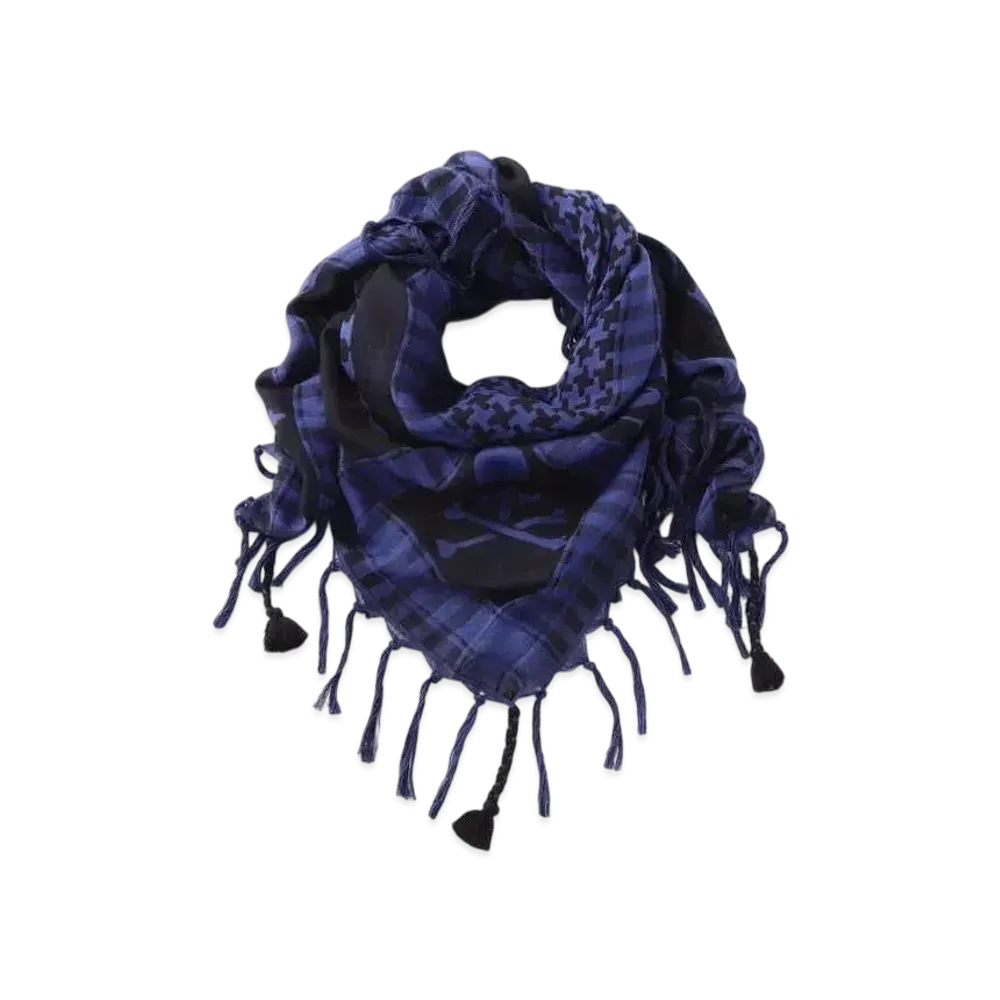 mastermind WORLD Fringe Stole "Sky Blue Base"