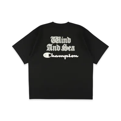 WIND AND SEA x Champion Print Tee "Black"