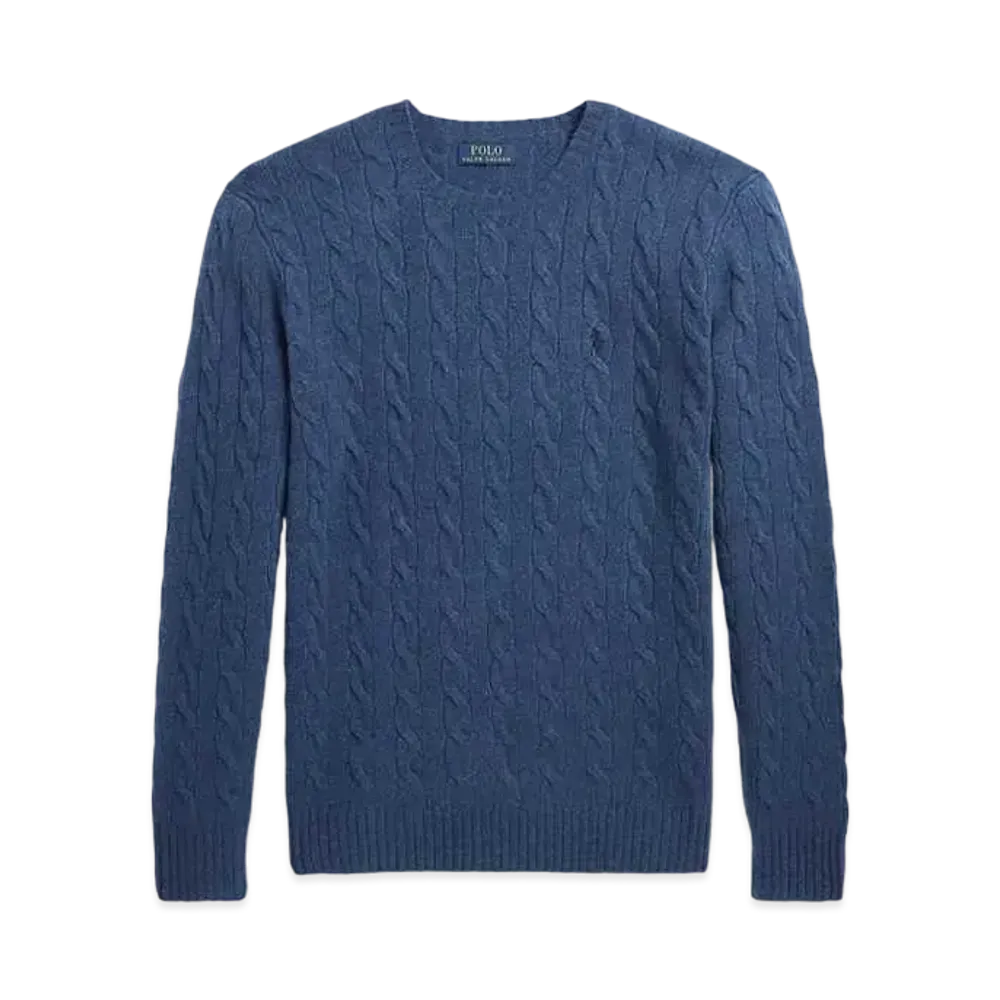 Polo Ralph Lauren Cable Wool Casmere Sweater "Blue"