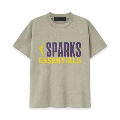 FEAR OF GOD ESSENTIALS Women's Sparks Classic Tee "Heather Stone"