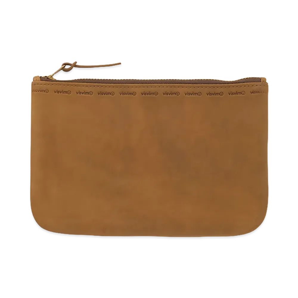 visvim Leather Travel Pouch "Camel"