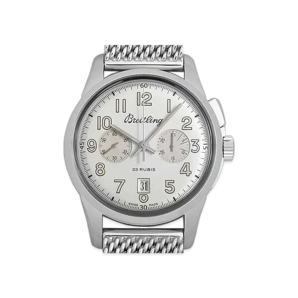 Breitling Transocean Chronograph 1915 Limited "Silver/Stainless Steel"