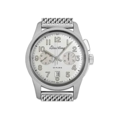 Breitling Transocean Chronograph 1915 Limited "Silver/Stainless Steel"
