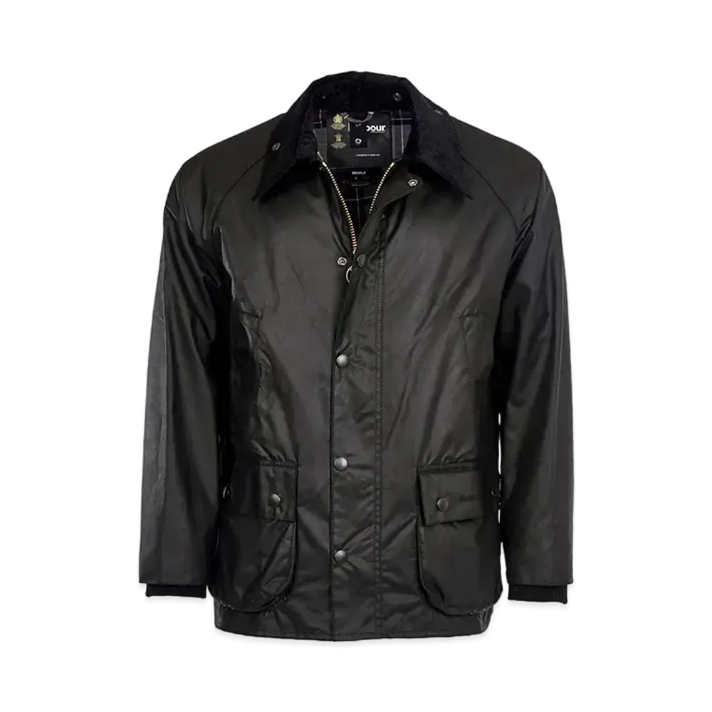 Barbour Bidale Wax Cotton Blouson (Regular Fit) "Black"
