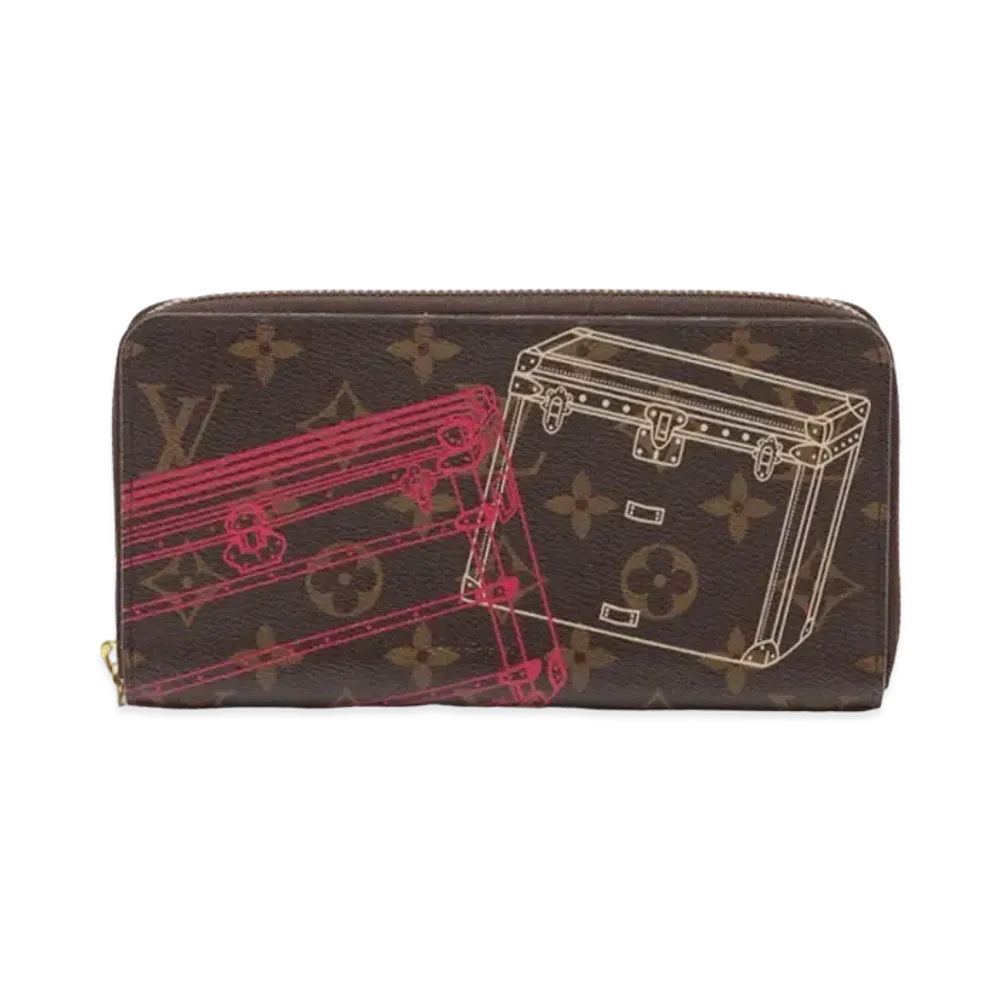 Louis Vuitton Monogram Portfolio Print Zippy Wallet Christmas Limited