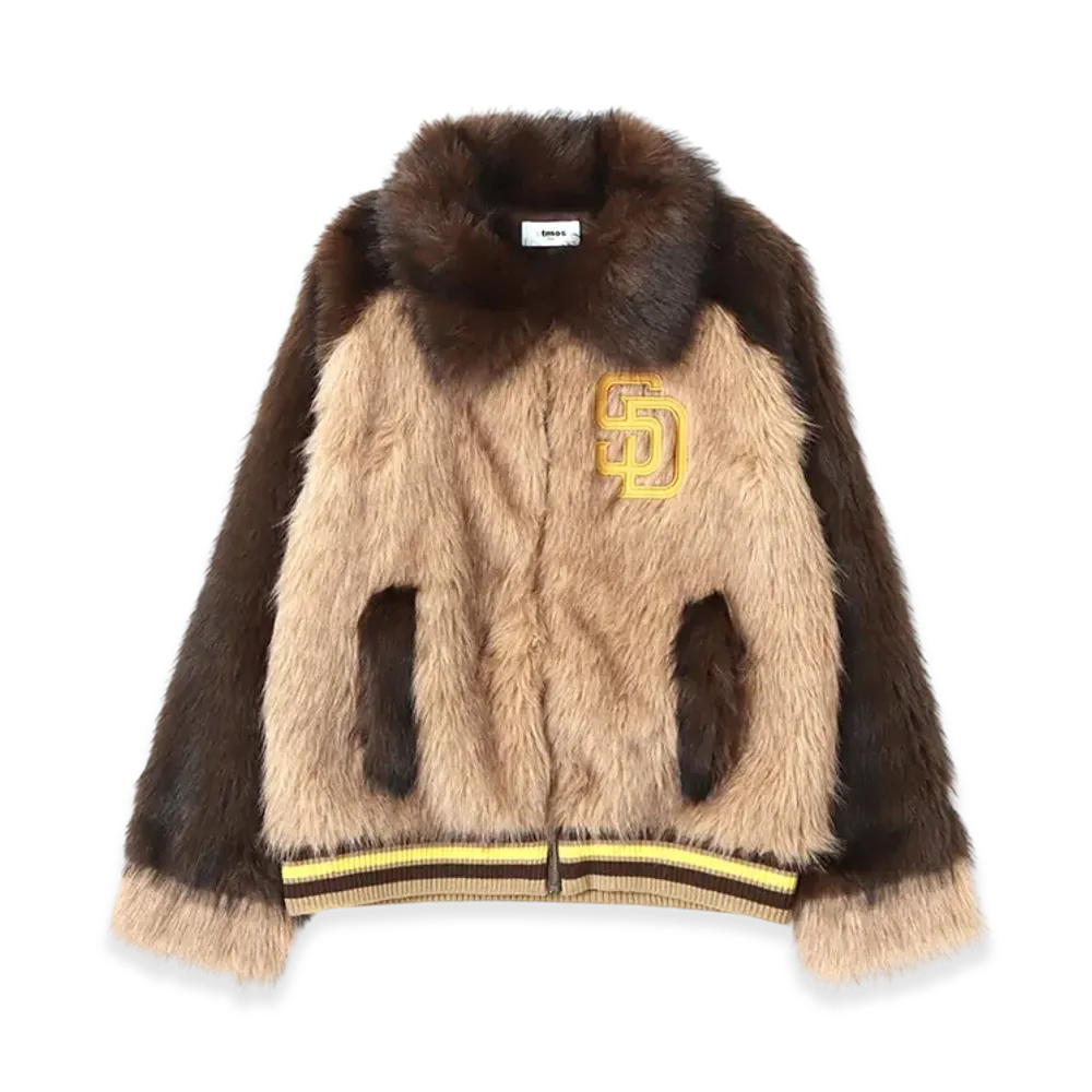 atmos x MLB Faux Far Blouson "Beige"