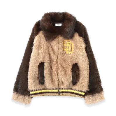 atmos x MLB Faux Far Blouson "Beige"