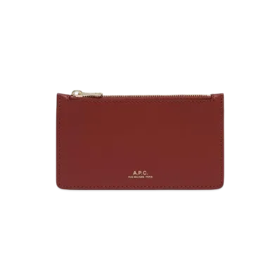 A.P.C. Porte Cartes Willow "Smoked Red"