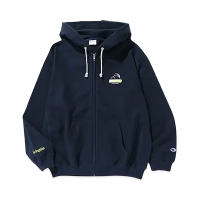 XLARGE x Champion Reverse Weave Zip Hooded Sweatshirt "Navy"