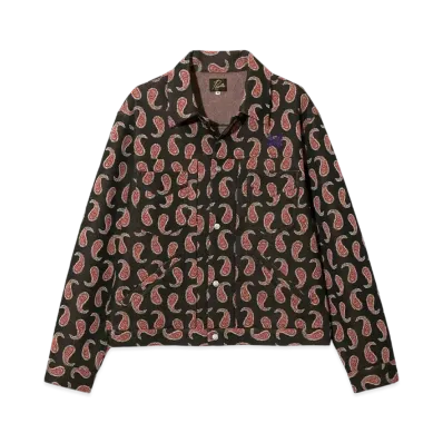 NEEDLES Penny Jean Jacket - Poly Jacquard "Black"