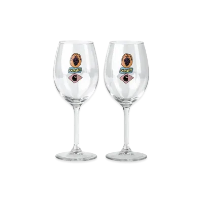 Carhartt WIP Stacked Grapes Wine Glass Set "Clear"