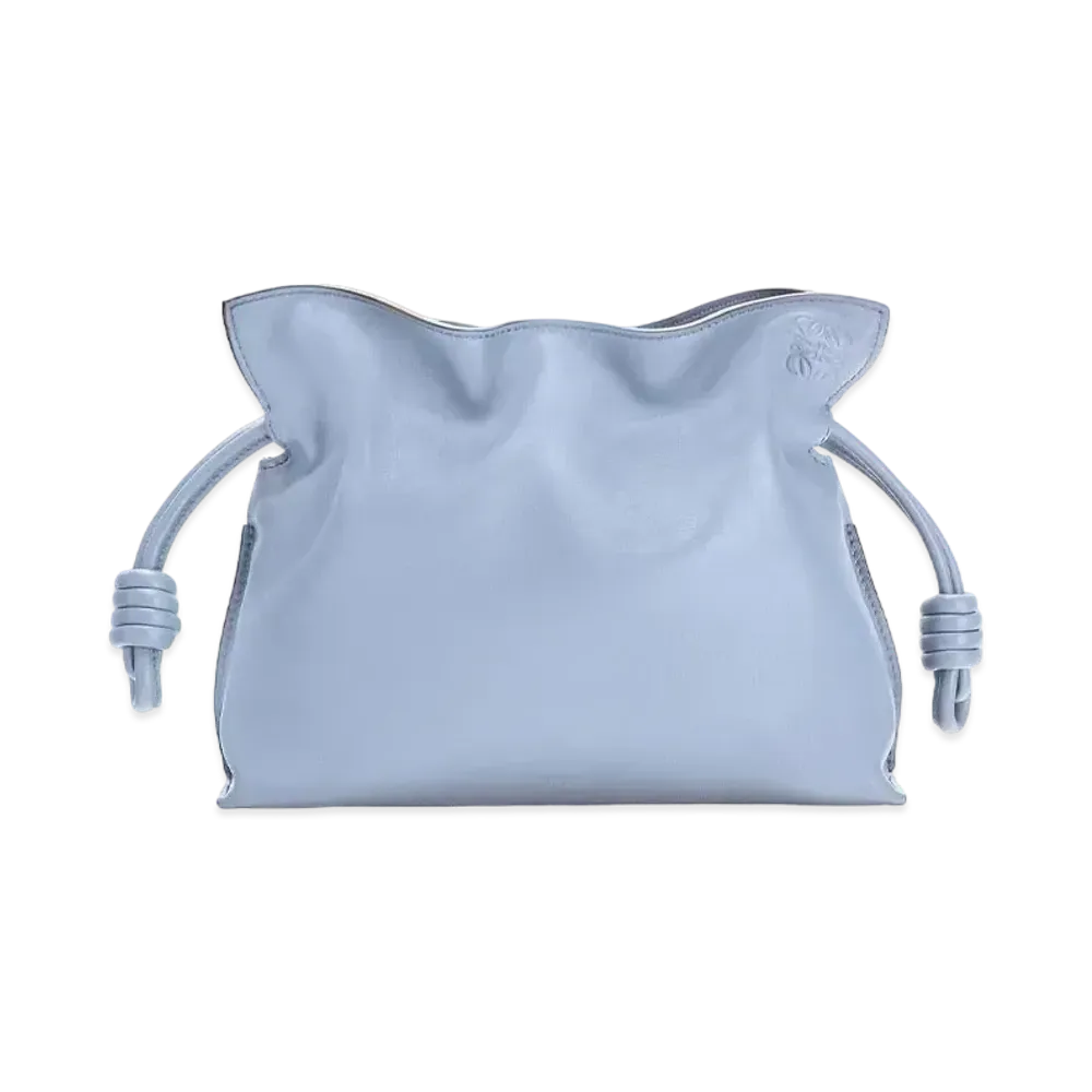LOEWE Flamenco Clutch In Nappa Calfskin "Blue Lilac"