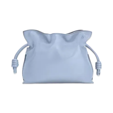 LOEWE Flamenco Clutch In Nappa Calfskin "Blue Lilac"