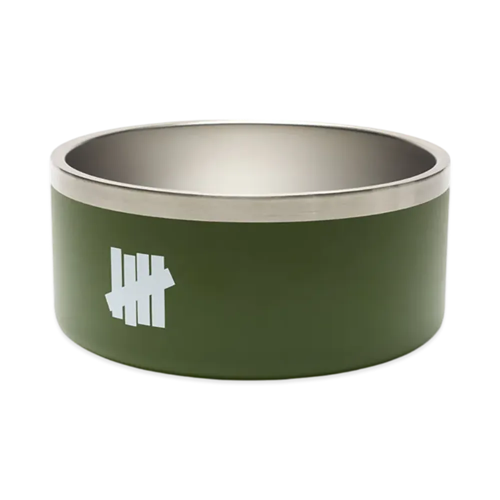 UNDEFEATED Insulated Dog Bowl "Olive"