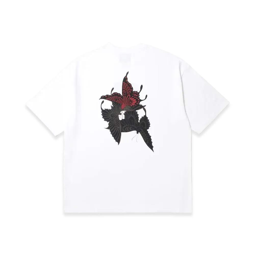 APHRODITEGANG GAKKIN x BUDSPOOL Classic Logo S/S Tee (Sanyancho Back Print) "White"