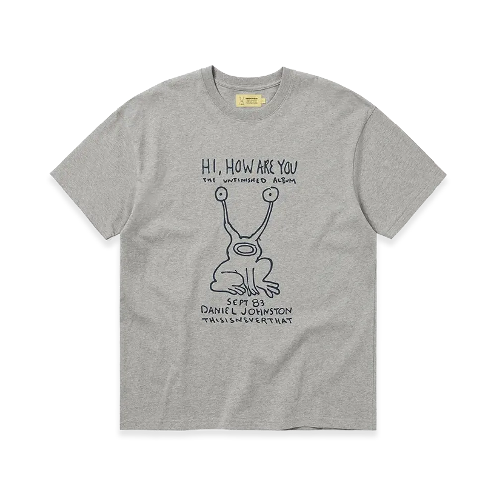 thisisneverthat x Daniel Johnston Frog Tee "Heather Grey"