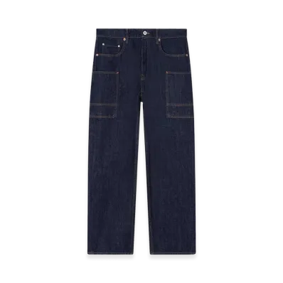KENZO Winter Holidays Cargo Monkey Fit Jeans "Rinse Blue Denim"