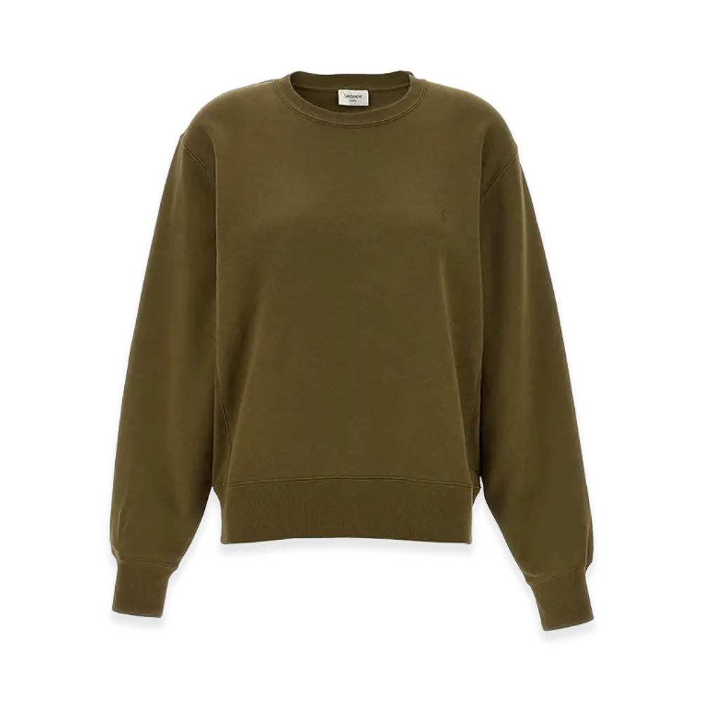 Saint Laurent Women's 'Cassandre' Sweatshirt "Green"