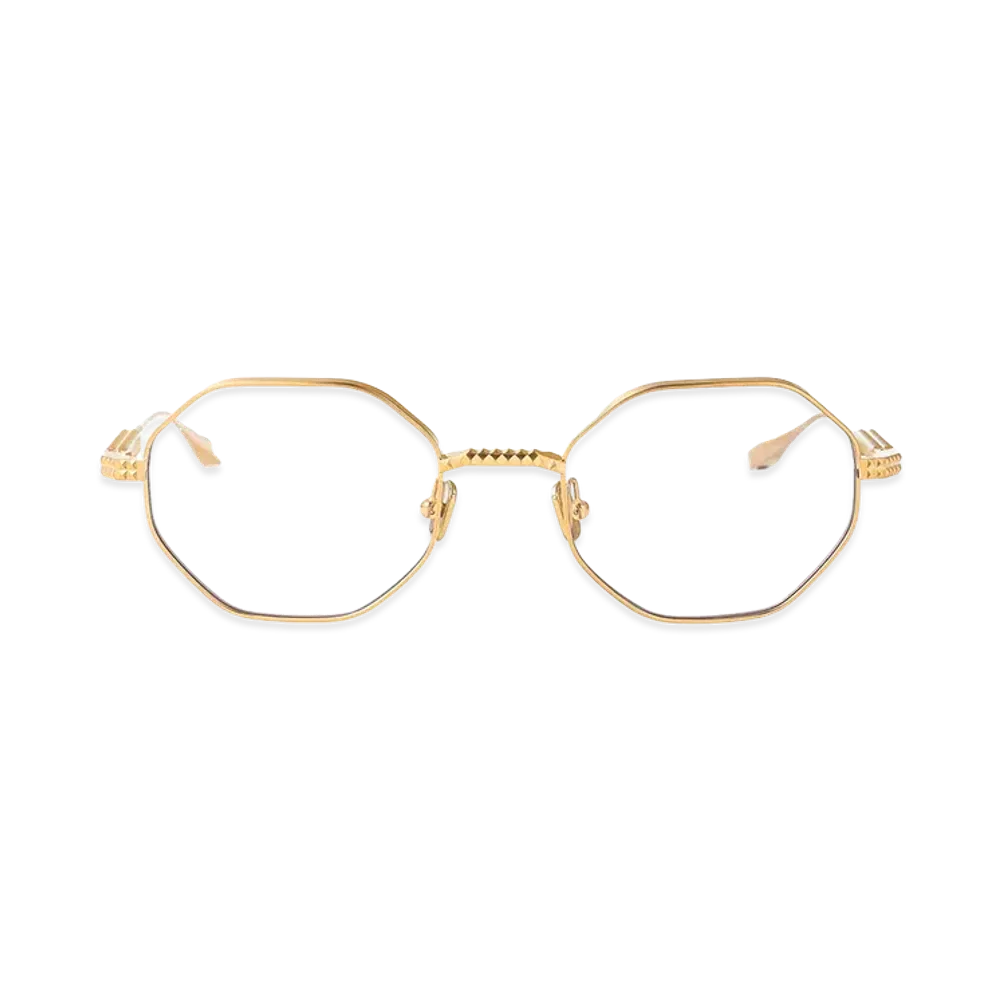 Valentino Women's V-Stud Glasses "Gold"