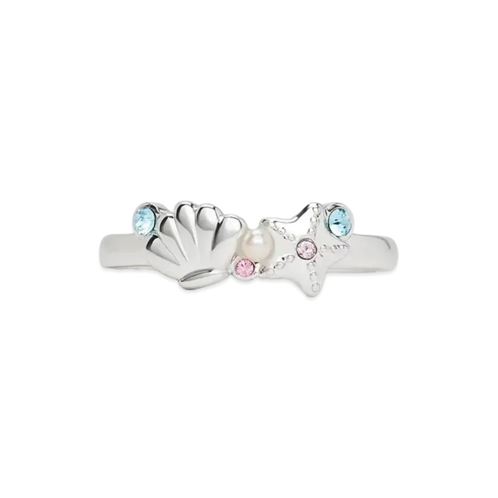 CHARLES & KEITH Oceana Crystal Ring "Silver"