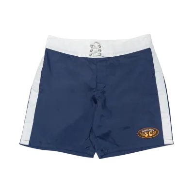Subculture Nylon Surf Shorts "Navy/White"