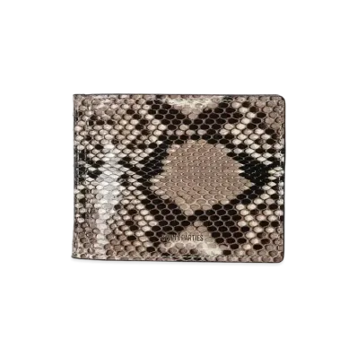 WACKO MARIA SPEAK EASY / PYTHON LEATHER CLIP WALLET "White"