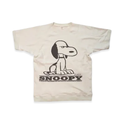 SAPEur x PEANUTS Snoopy S/S Sweat "Off White"