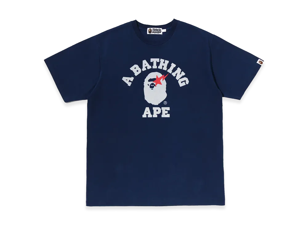 A BATHING APE College Indigo Tee "Indigo"