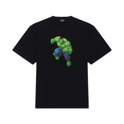 Balenciaga HULK 2021MARVEL MEDIUM FIT T-SHIRT "Black"